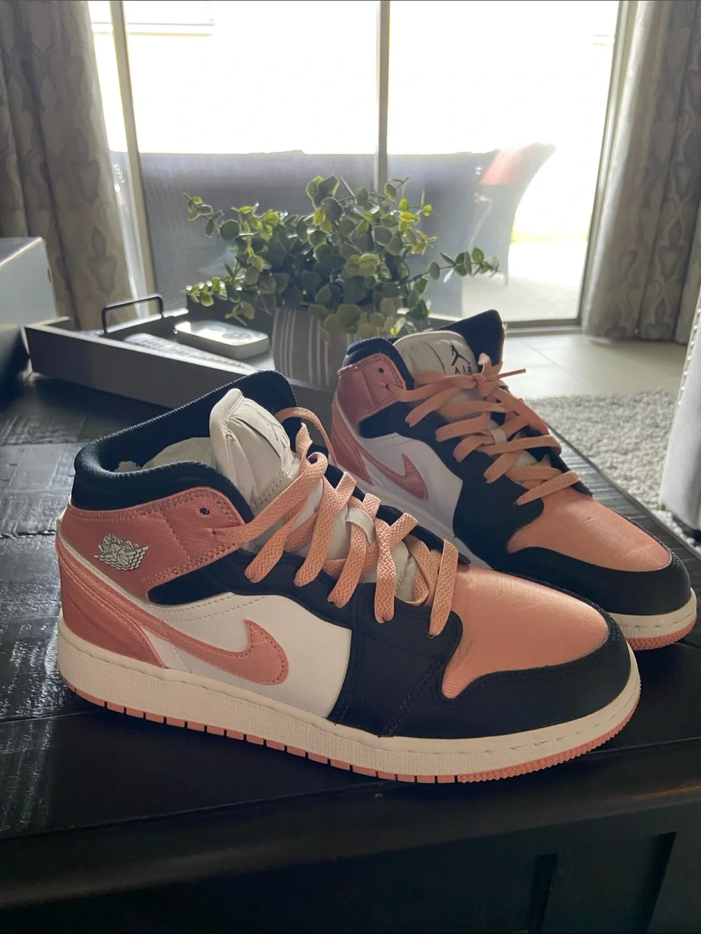 Nike youth mid-Top Sneakers - Pink/Black/White